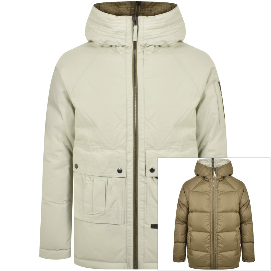 Reversible down jacket with hood new arrivals